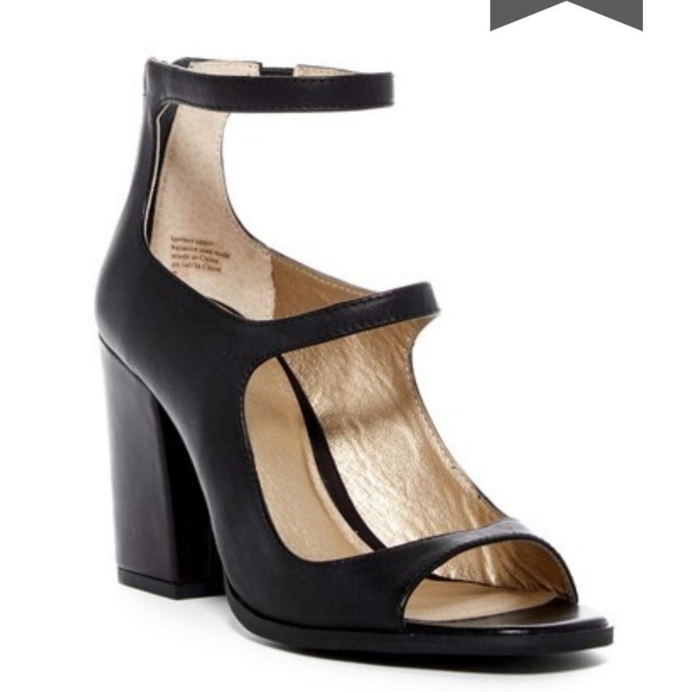Seychelles Black Heeled Sandals